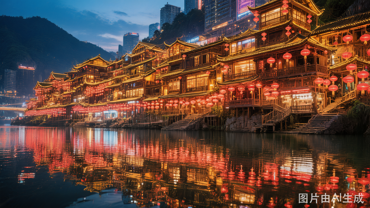 Chongqing Hongyadong Night View